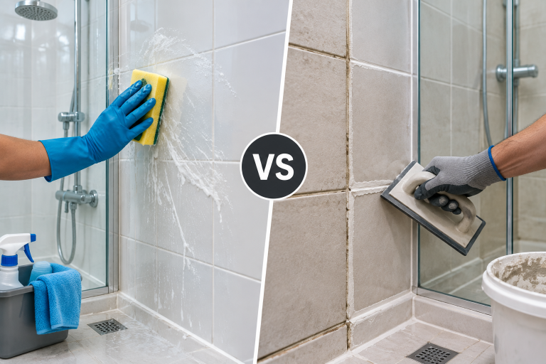 Shower Regrouting vs Tile Cleaning: Which Service Do You Need?