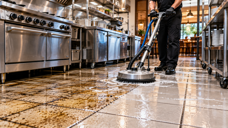 Commercial Tile Cleaning for Restaurants: Tackling Grease and High-Traffic Grout
