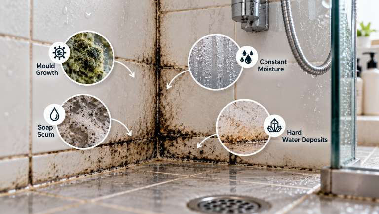 Why Does Grout Turn Black in the Shower Even After Regular Cleaning?