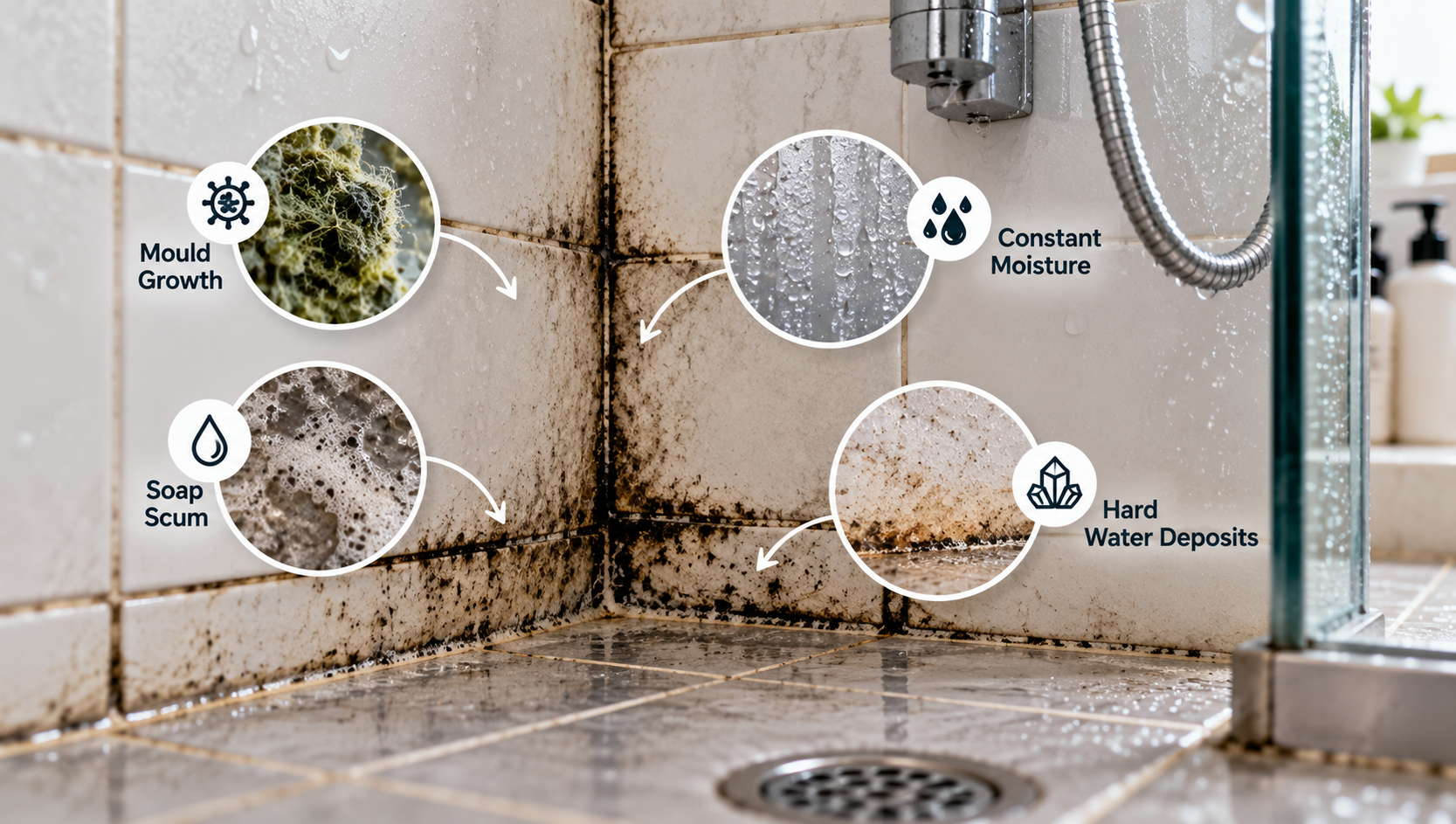 Why Does Grout Turn Black in the Shower Even After Regular Cleaning?